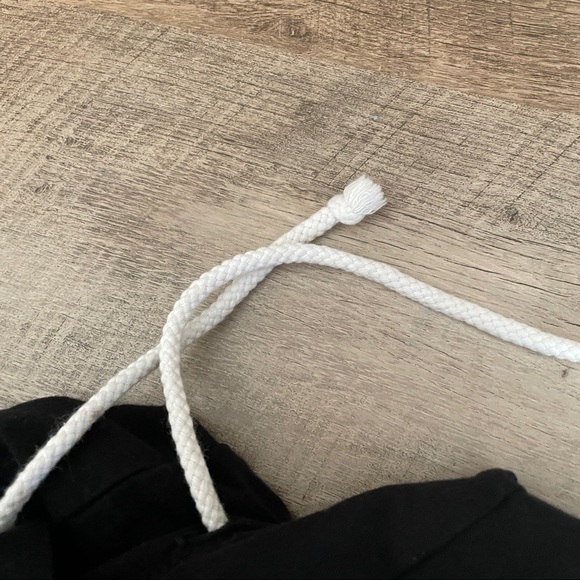 🌺 Local Lab Good Vibes Only Crop Pullover Black Streetwear Hoodie Size S - Picture 6 of 9